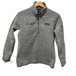 Patagonia women’s gray 1/4 zip better sweater size M